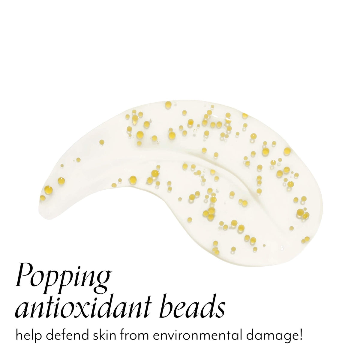 Bliss mask applied on hand demonstrating spreadability and quick absorption