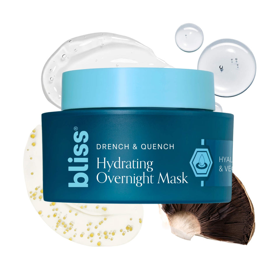 Bliss jar front view showing product and clear jelly mask benefit hydrating