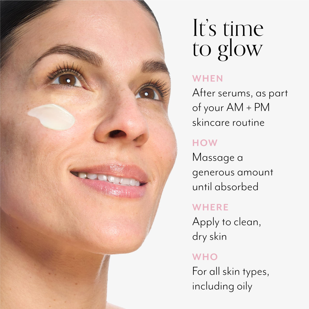 Bliss product with vitamin C and squalane ingredients highlighting brightening benefit