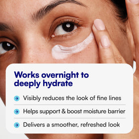 Bliss ingredients display with ceramide and niacinamide visuals, highlighting barrier support