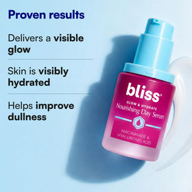 Bliss close-up of serum texture showing lightweight hydration