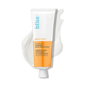 Bliss jar front view showing product branding and brightening benefit