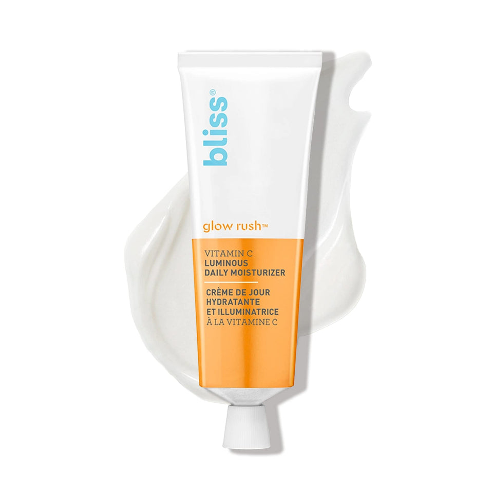 Bliss jar front view showing product branding and brightening benefit