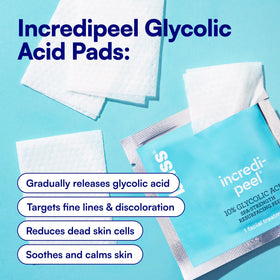 Bliss ingredient label close-up showing glycolic acid concentration and clarity