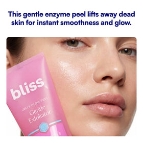 Bliss gel texture close-up highlighting jelly consistency and gentle feel