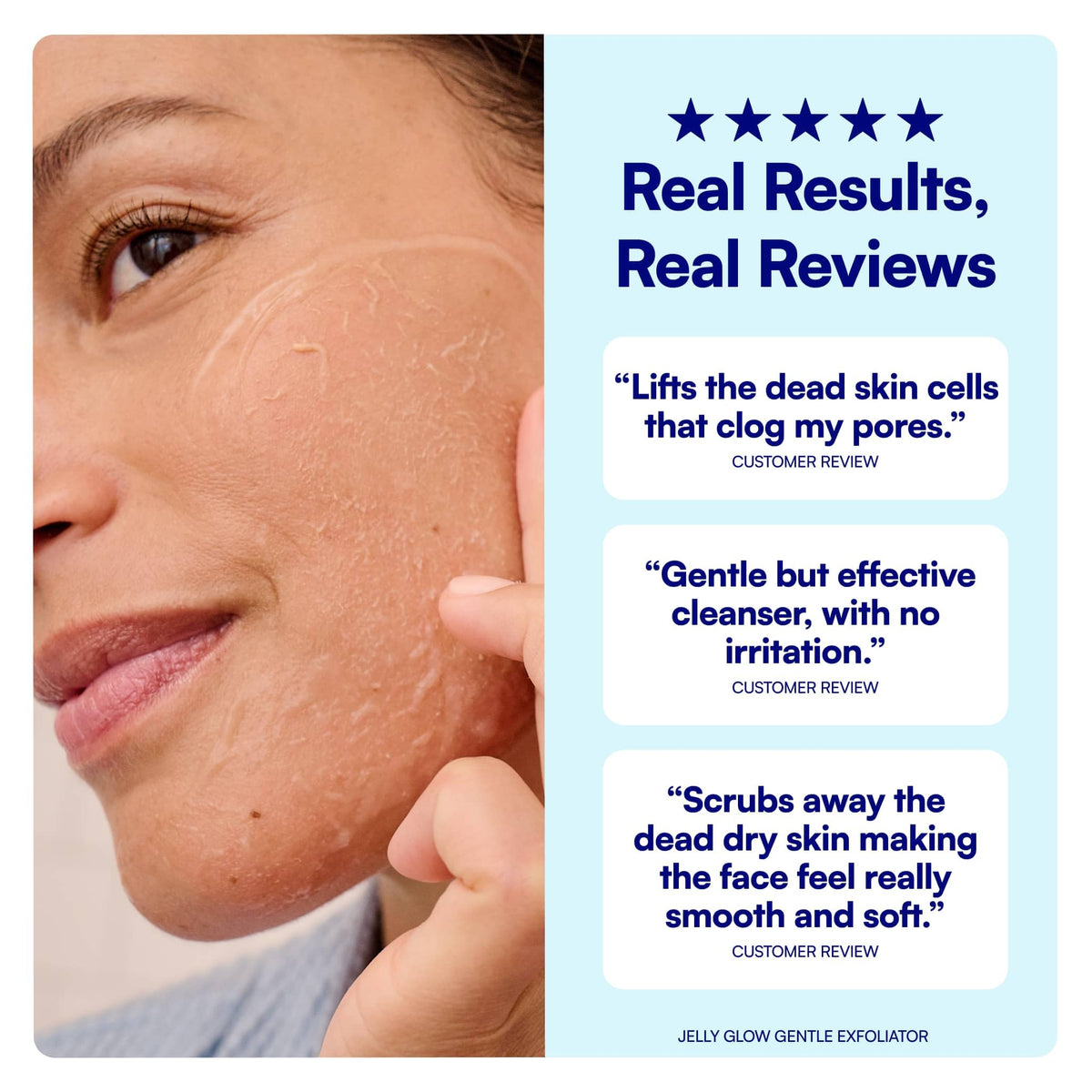 Bliss label and claims close-up showing vegan and cruelty-free benefits