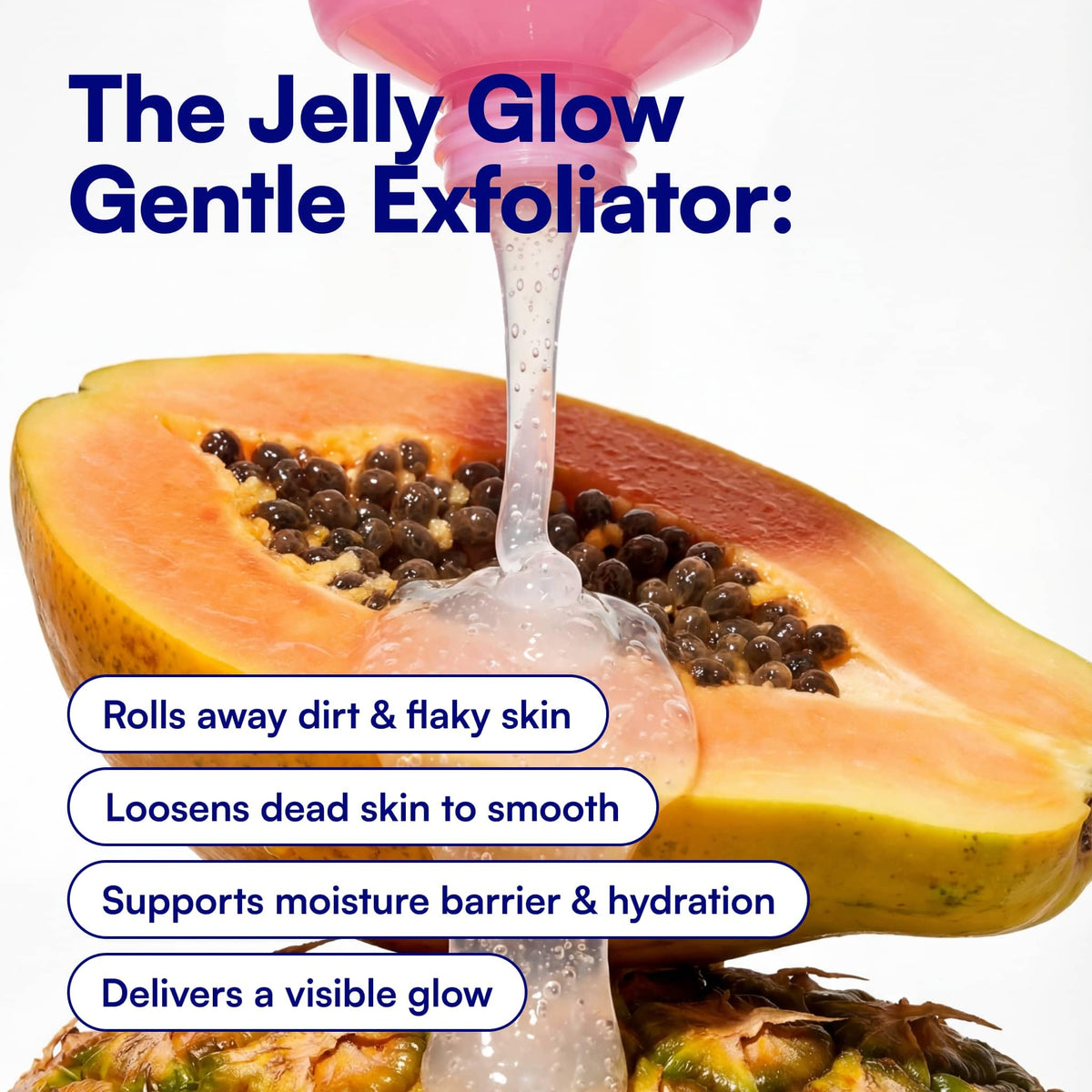 Bliss rolled beads detail showing cellulose action that lifts dead skin effectively