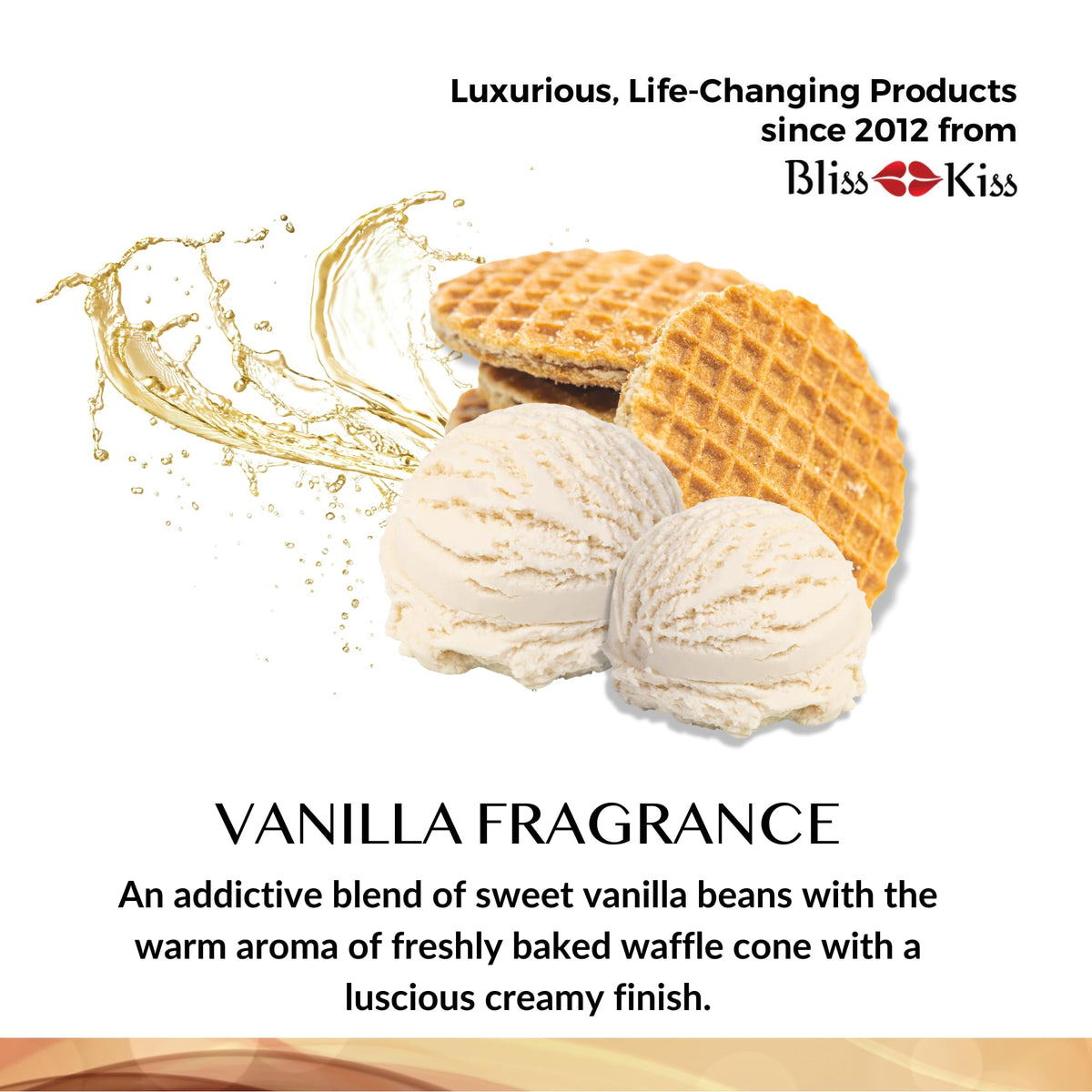Bliss Kiss bathroom vanity lifestyle shot suggesting daily routine ease and fragrance