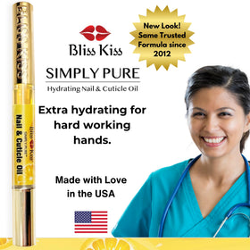 Bliss Kiss before and after cuticles displaying improved smoothness
