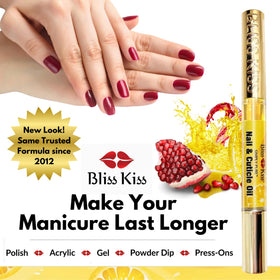Bliss Kiss oil texture pool illustrating fast-absorbing, non-greasy formula