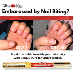Bliss Kiss pen tip close-up for precise, mess-free cuticle application