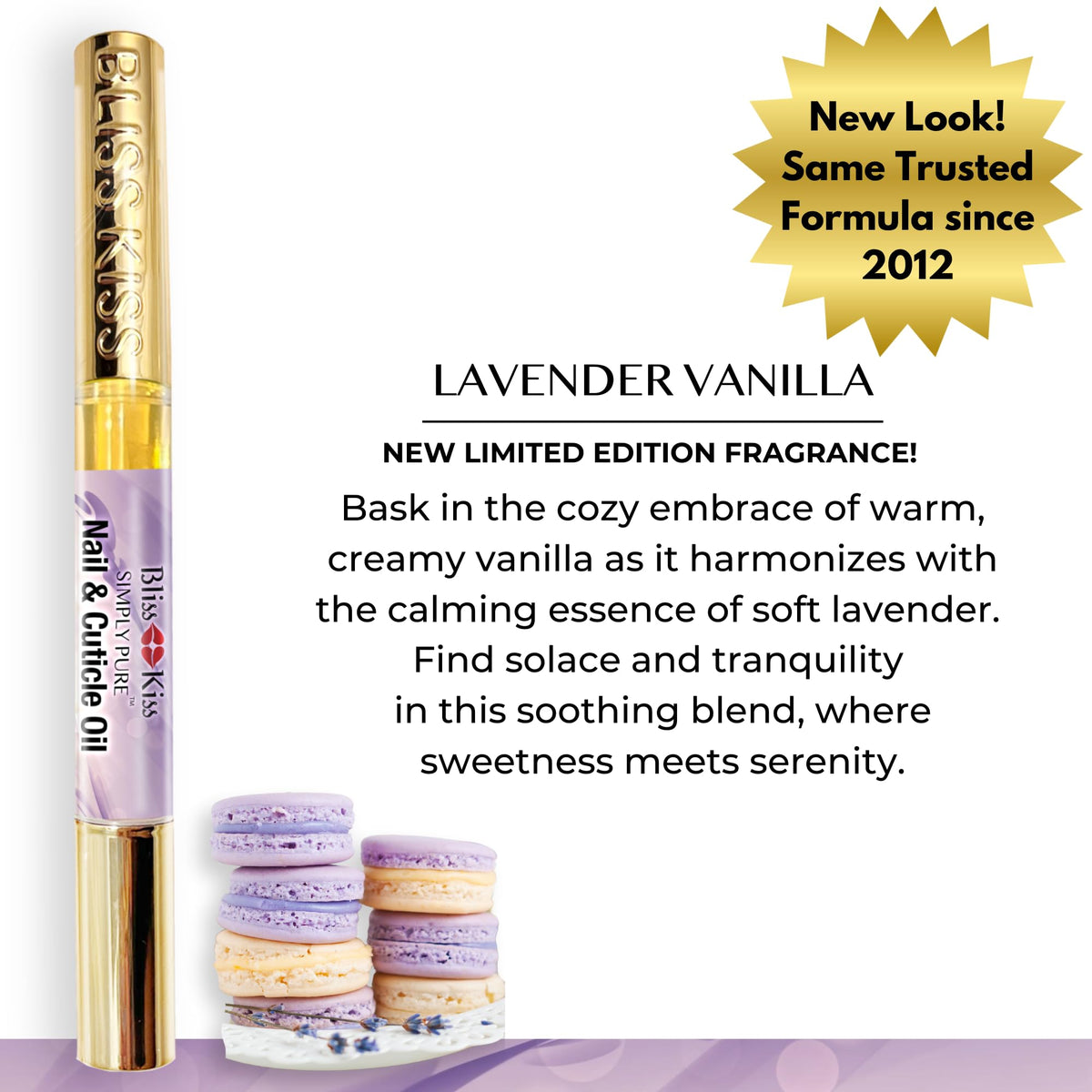 Bliss Kiss pen held in hand to show compact, travel-friendly size and portability