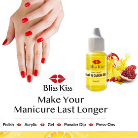 Bliss Kiss size comparison in hand illustrating travel-friendly 0.5oz convenience