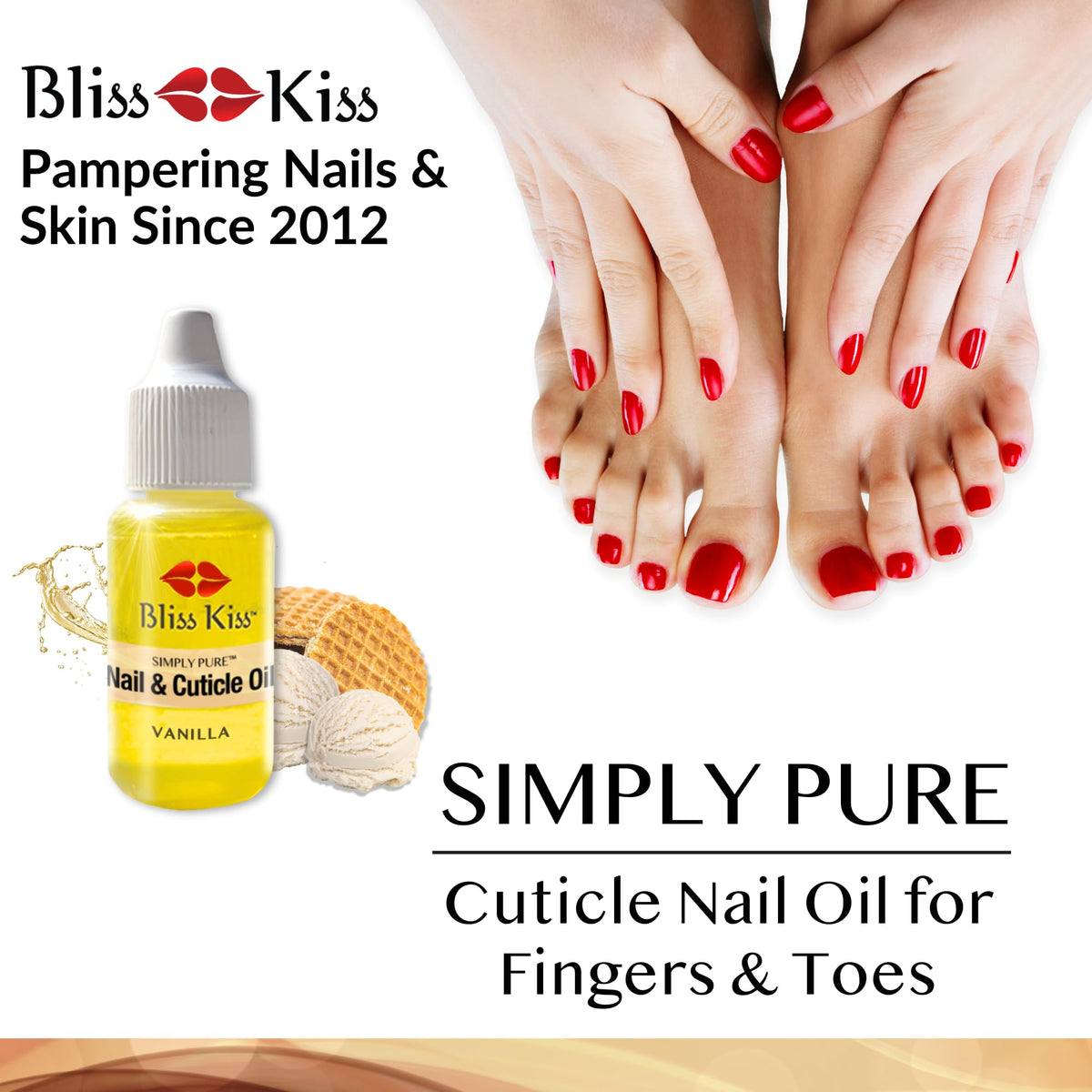 Bliss Kiss size scale comparison next to a coin to show portable 0.5oz convenience