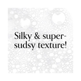 Bliss close-up of creamy foam texture showing gentle lather that hydrates