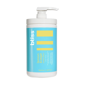Bliss bottle front packaging showing Lemon & Sage scent and 32 fl oz size for clear product recognition