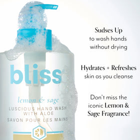 Bliss pump action dispensing soap for quick, mess-free handwashing benefit