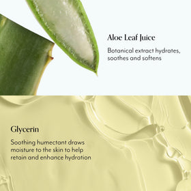 Close-up of Bliss label and pump showing ingredient list and easy-dispense design for convenient use