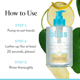 Bliss bottle next to common items to show 12.14 fl oz scale and convenience