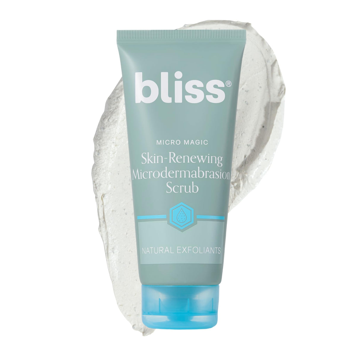 Bliss front packaging showing Micro Magic scrub and benefits