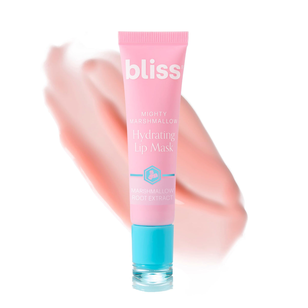 Bliss Mighty Marshmallow front tube showing packaging and instant moisture benefit