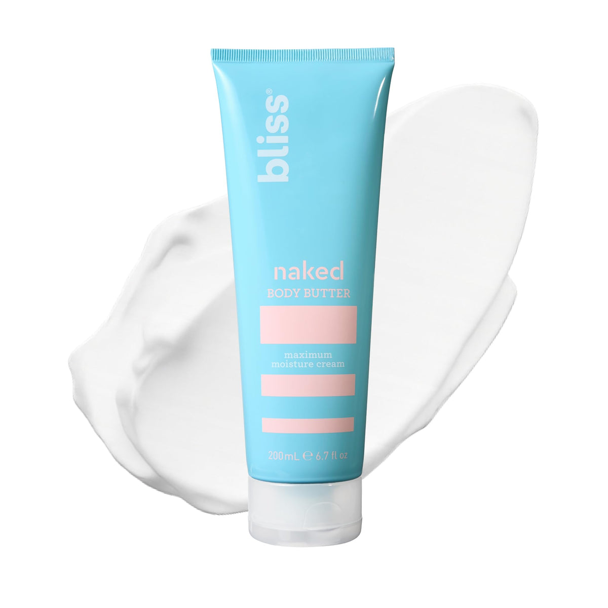 Bliss jar front view showing unscented body butter benefits