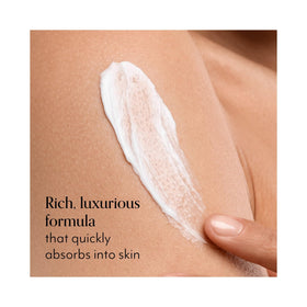 Bliss cream being applied to hands, illustrating fast-absorbing hydration benefit