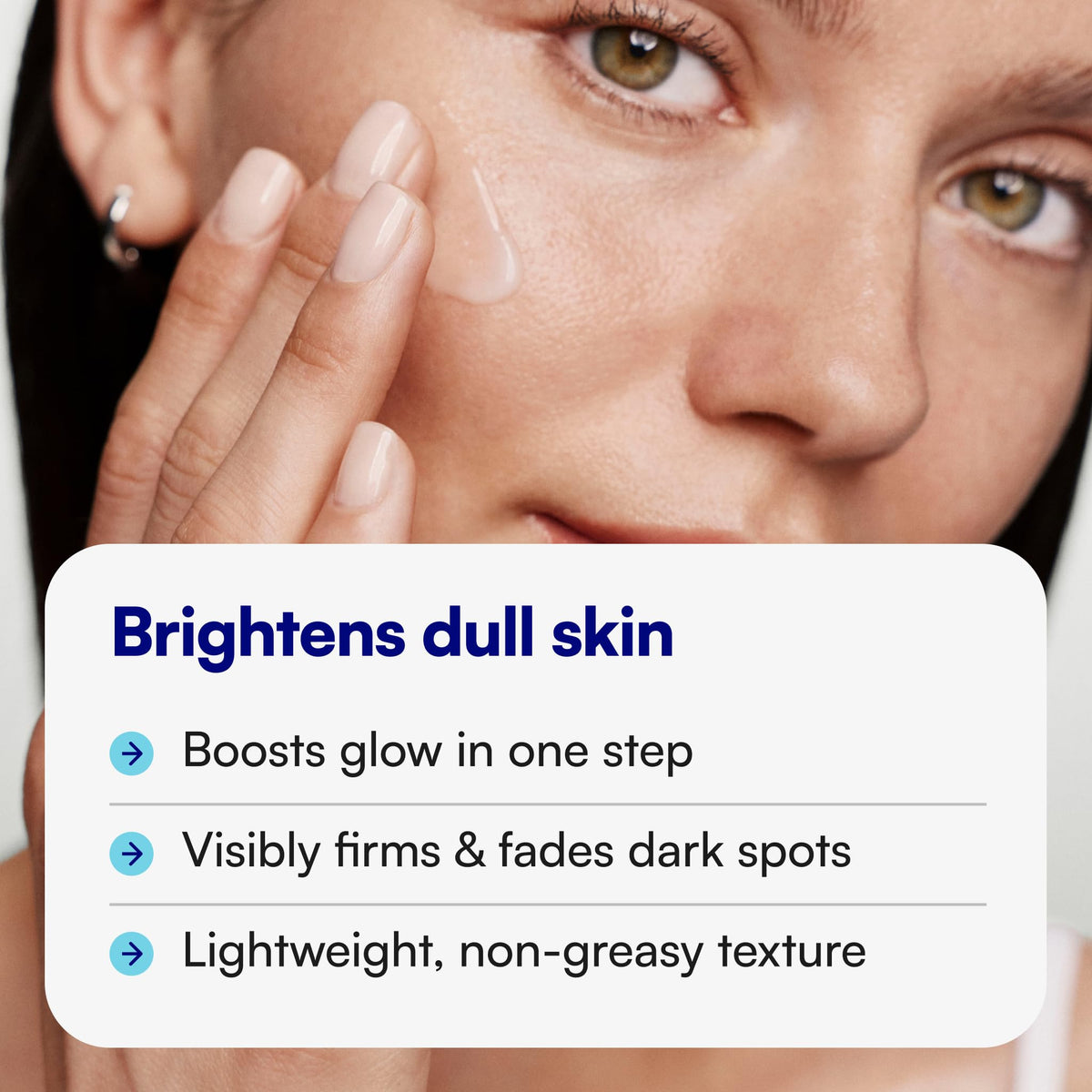 Bliss product label closeup highlighting active ingredients and benefits