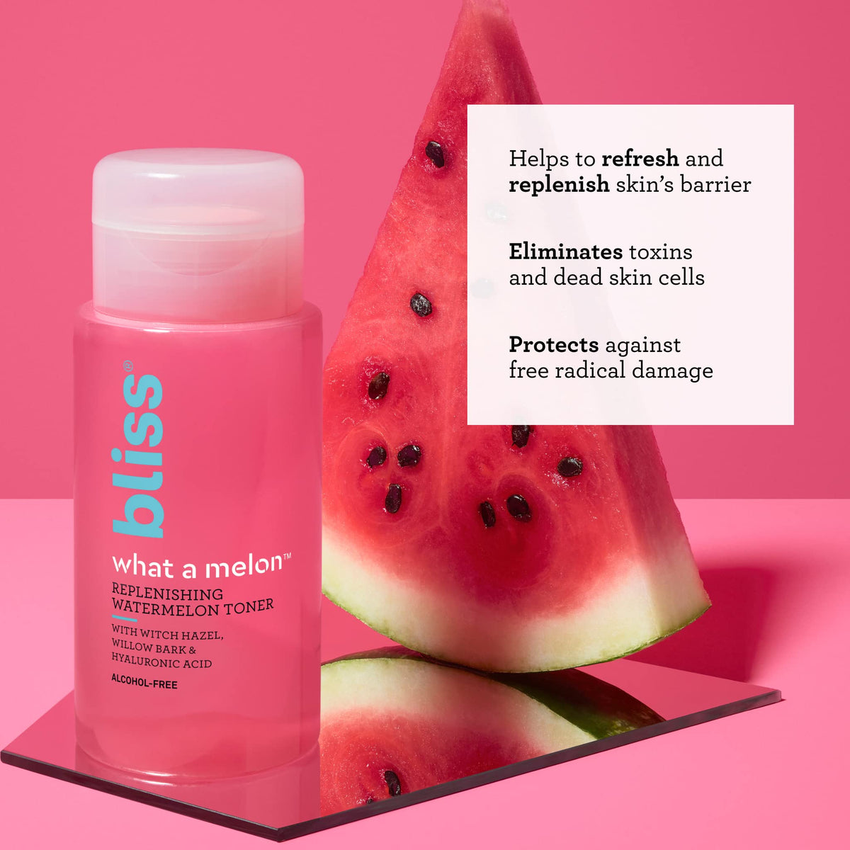 Bliss back label close-up showing ingredients and usage clarity benefit