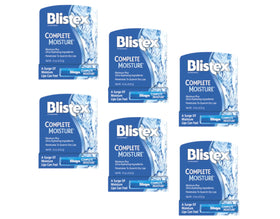 Blistex Complete Moisture front packaging showing six tubes and easy identification