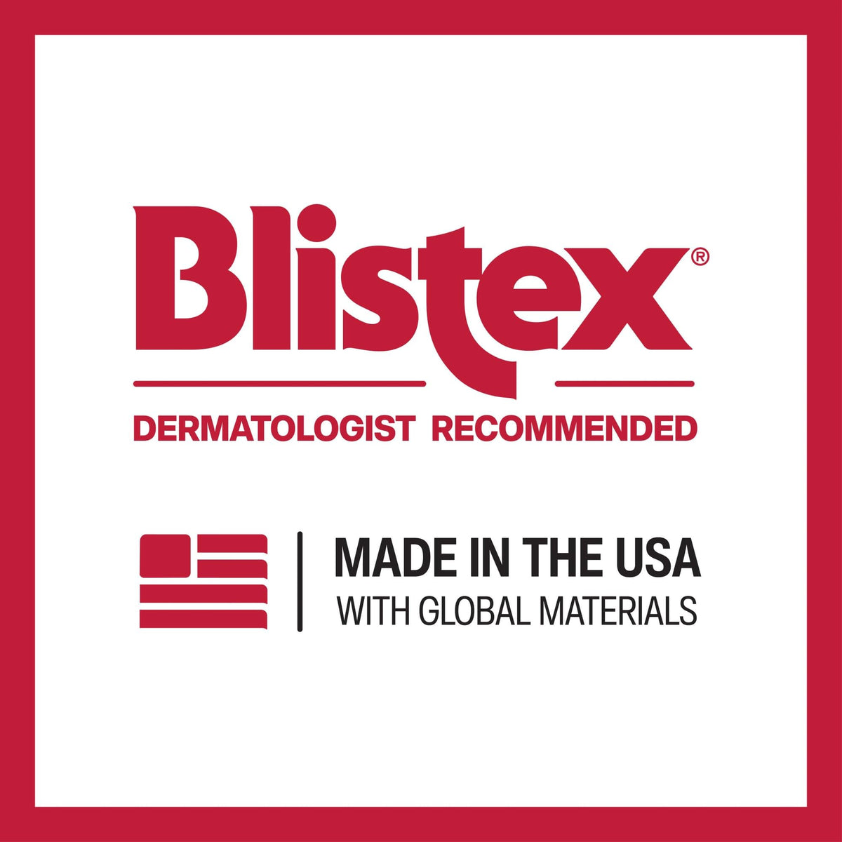 Blistex label close-up showing ingredients including vitamin E benefit