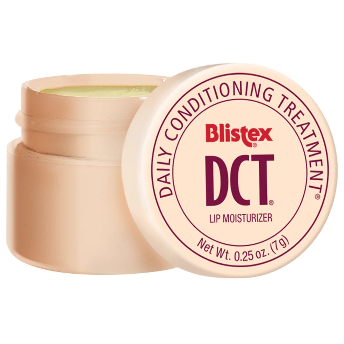 Blistex open tube showing smooth balm texture for easy glide