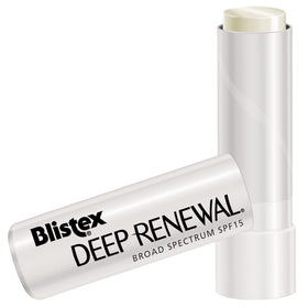 Blistex open stick close-up showing smooth balm texture for hydration