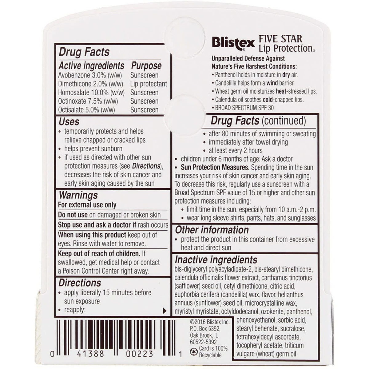 blistex open cap revealing balm tip ready to apply for quick moisture