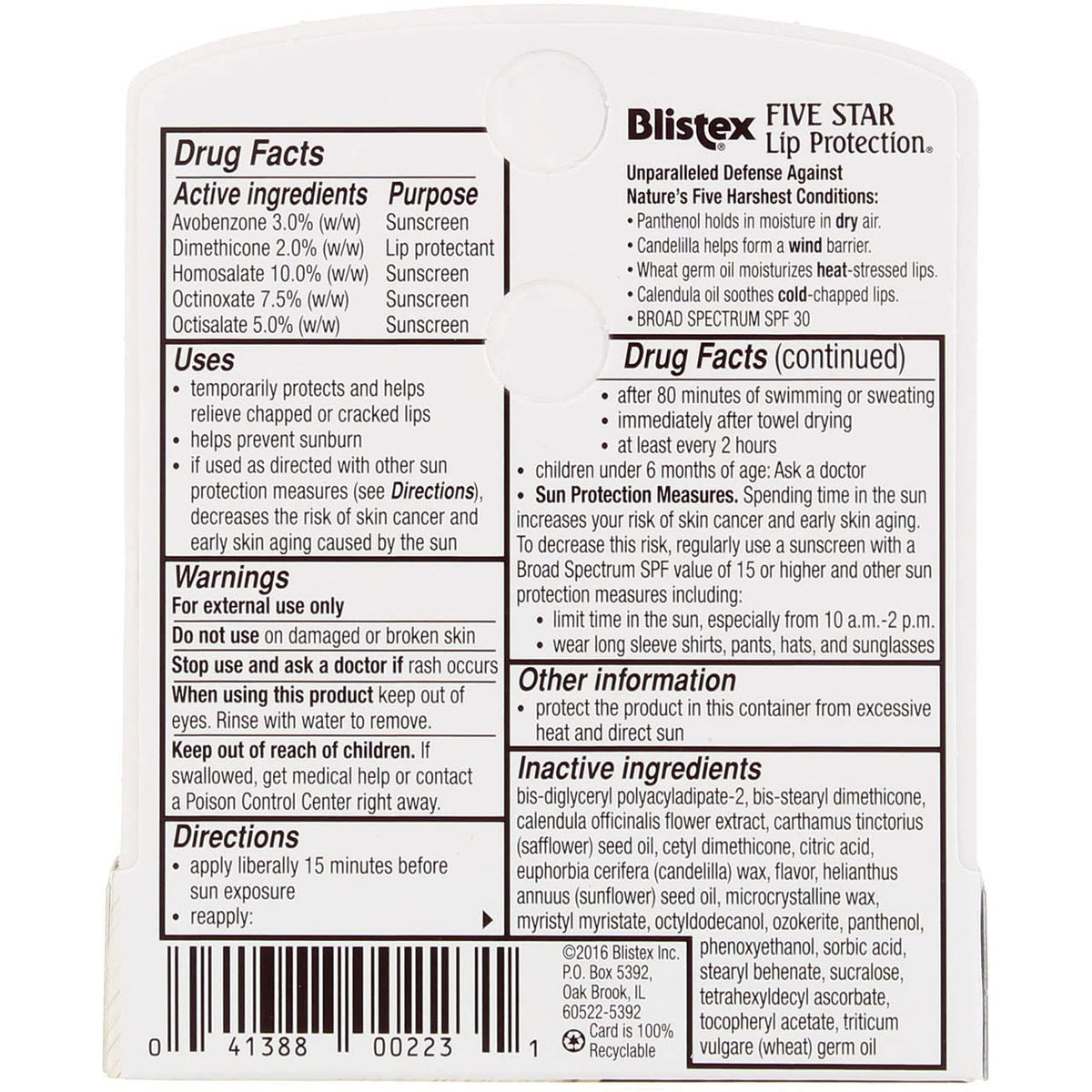 Blistex single tube close-up highlighting easy twist-up application benefit