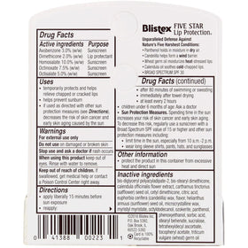 Blistex single tube close-up highlighting easy twist-up application benefit