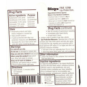 blistex texture swatch close-up showing smooth non-greasy balm finish