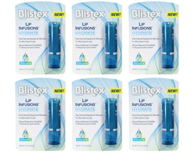 Blistex front packaging showing six-pack for convenient hydration