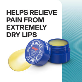 Blistex twist-up stick detail showing applicator tip and easy dispensing benefit