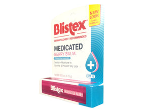 Blistex being applied to lips illustrating soothing, protective benefit