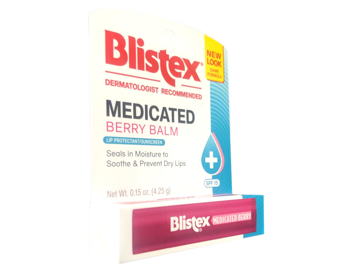 Blistex texture closeup highlighting smooth balm surface and soothing coverage