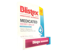 Blistex texture closeup highlighting smooth balm surface and soothing coverage