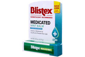 Blistex tube close-up of balm texture showing smooth finish and soothing relief