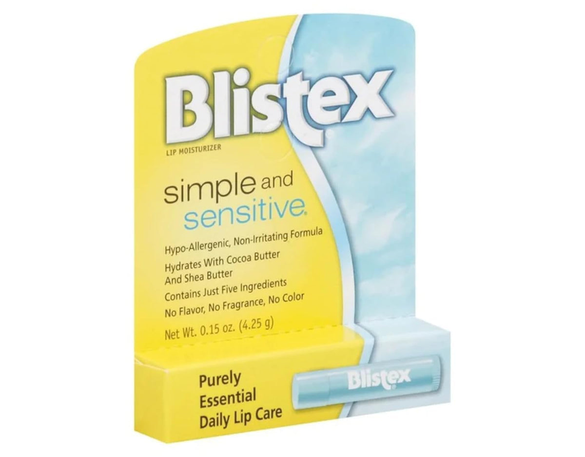 Blistex open tube texture revealing smooth balm surface for effortless application