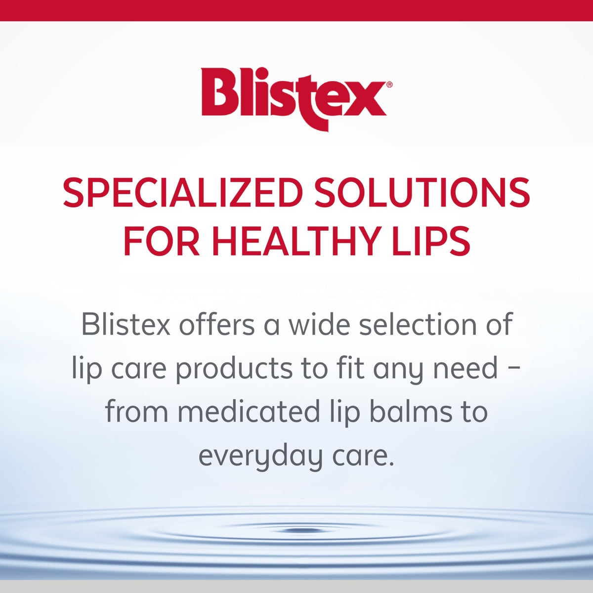 Blistex held in hand for size comparison and portable convenience