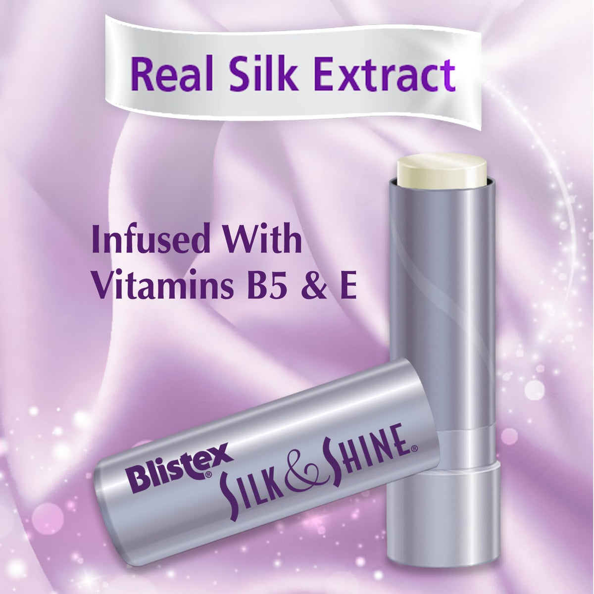 Blistex texture closeup highlighting silky finish and smoothing effect