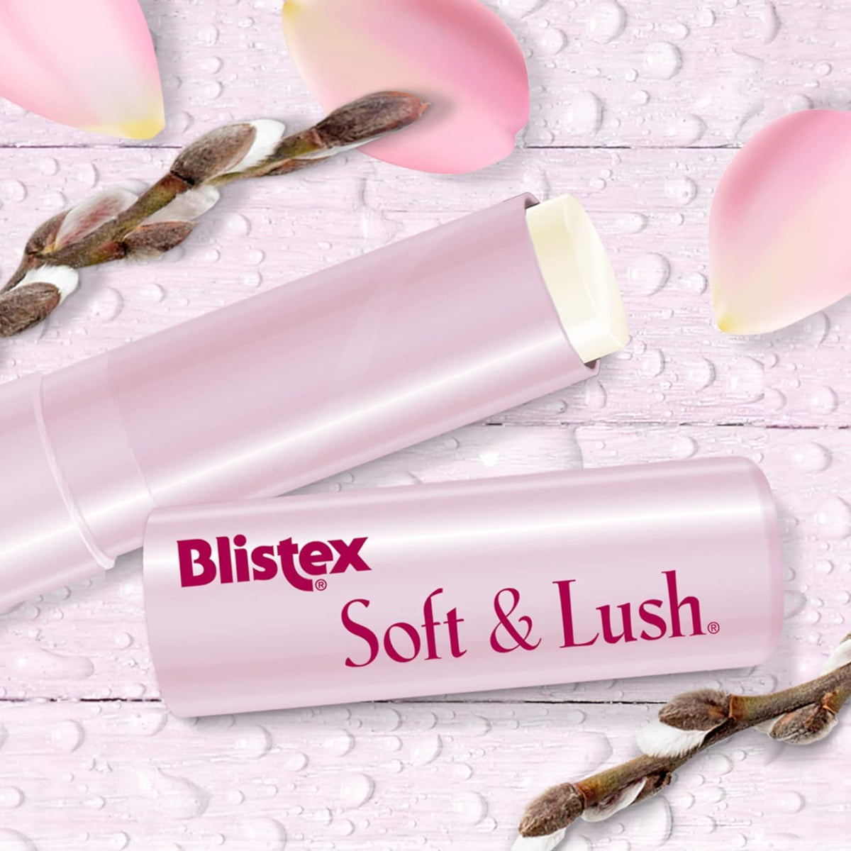 Blistex next to a coin to show 0.13 oz size ideal for travel and pocket carry