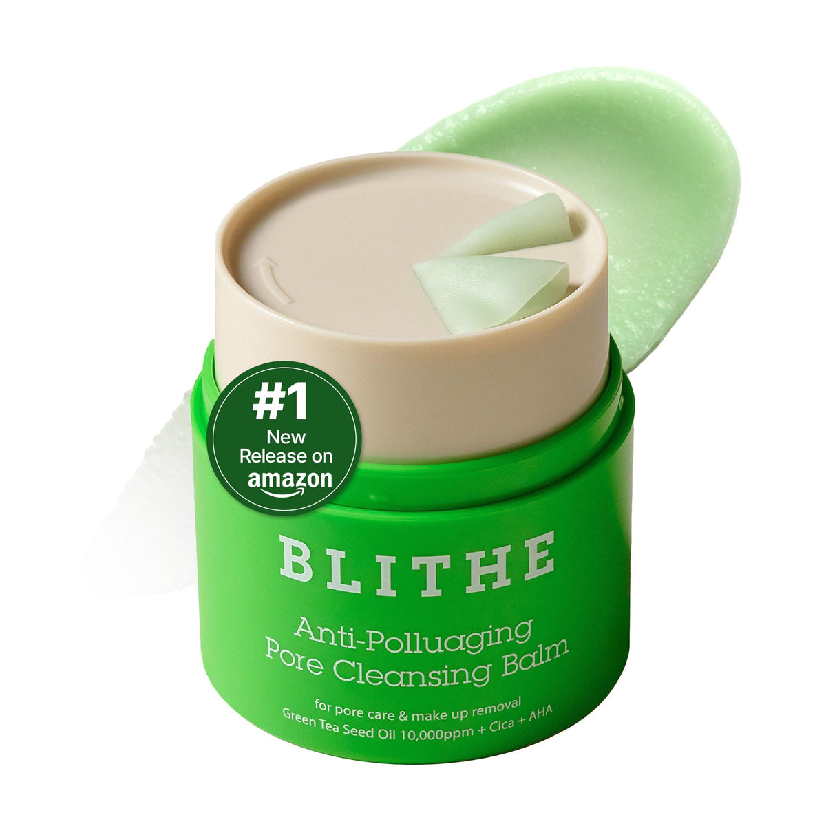 BLITHE front packaging showing label and compact twist-up, easy storage benefit