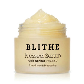 BLITHE compact front view showing product packaging and easy travel use