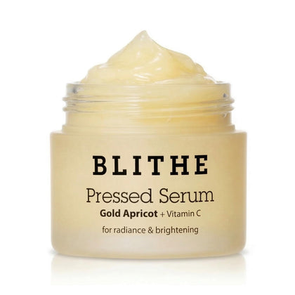BLITHE compact front view showing product packaging and easy travel use